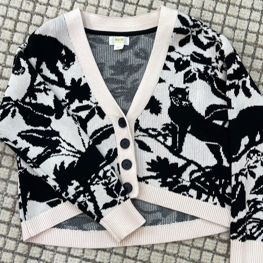Anthropology size S high low cardigan 100%cotton